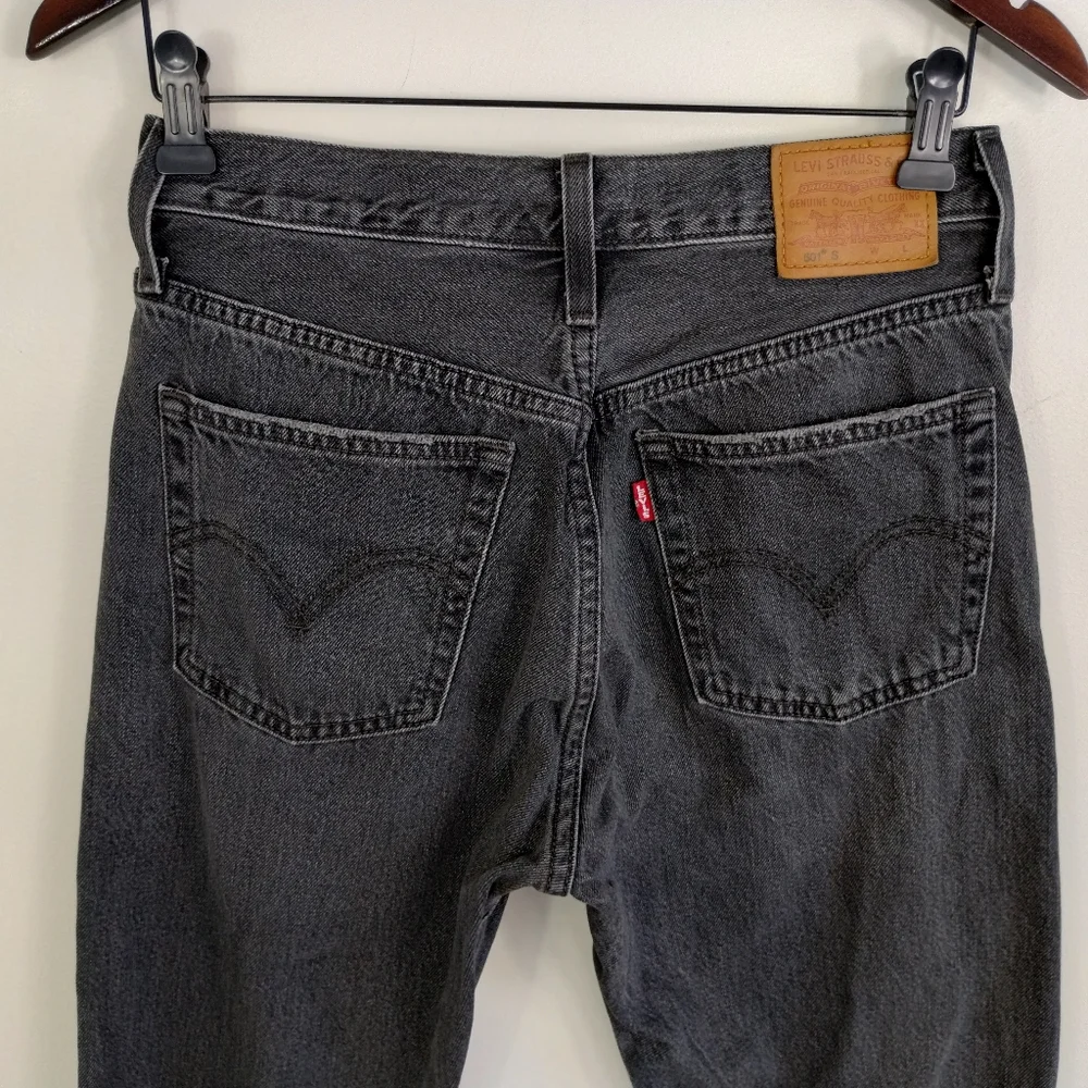 Levi's 501 Skinny Filiforme Jeans Gray Size 26 - Picture 13 of 13